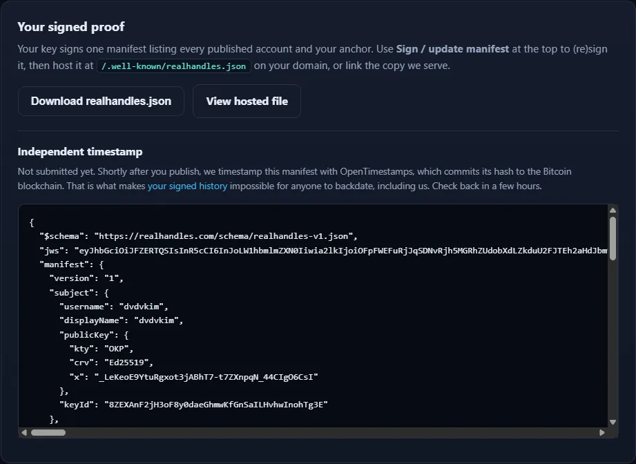One manifest lists every published account and the anchor